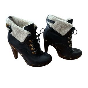 BCBG Black and Cream Women's Boots